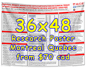 Cheapest Fabric/Paper Research Poster Montreal 3648 Poster from $70