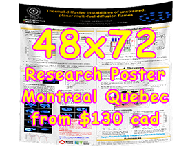 Cheapest Fabric/Paper Research Poster Montreal 48x72 Poster from $130