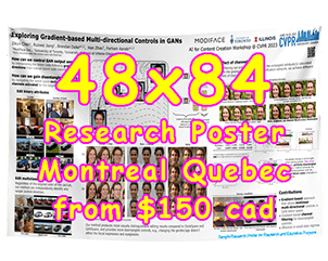 Cheapest Fabric/Paper Research Poster Montreal 48x84 Poster from $150